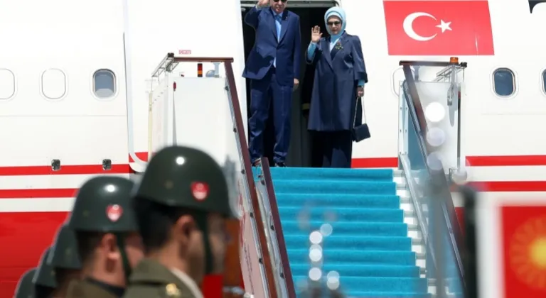Cumhurbaşkanı Erdoğan Kazakistan’a uğurlandı