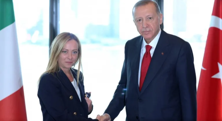 Cumhurbaşkanı Erdoğan, Meloni ile görüştü