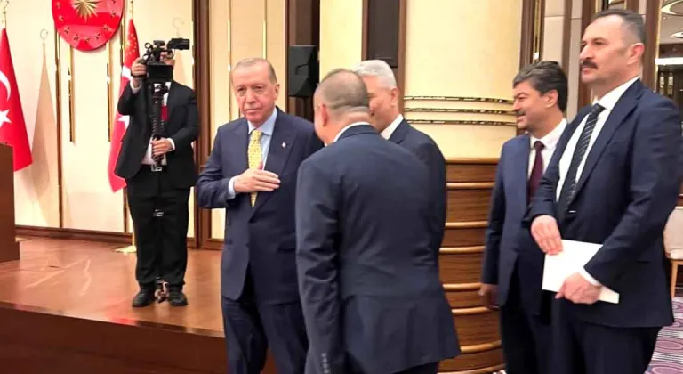 Cumhurbaşkanı Erdoğan, Uluslararası Esnaf Birliği Temsilcilerini kabul etti
