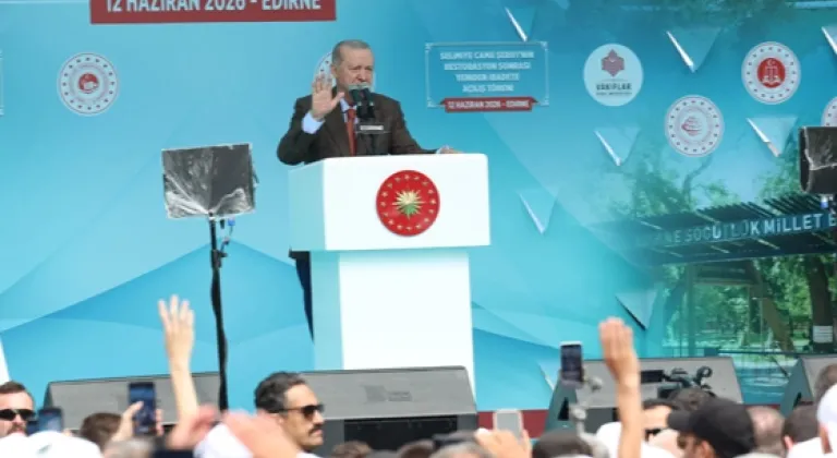 Cumhurbaşkanı Erdoğan'dan Edirne'de yatırımlar ve 'Türkiye Yüzyılı' vurgusu