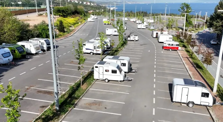 Darıca'da karavan denetimi... Kaydı olmayan karavanlar çekilecek