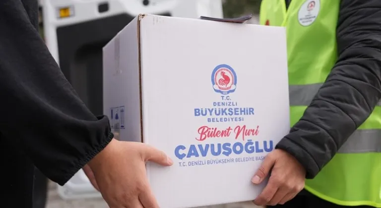 Denizli Büyükşehir’den 25 bin aileye gıda kolisi