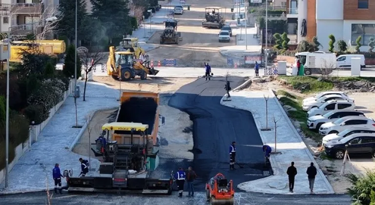 Denizli Gerzele Mahallesi’nde asfalt seferberliği başladı