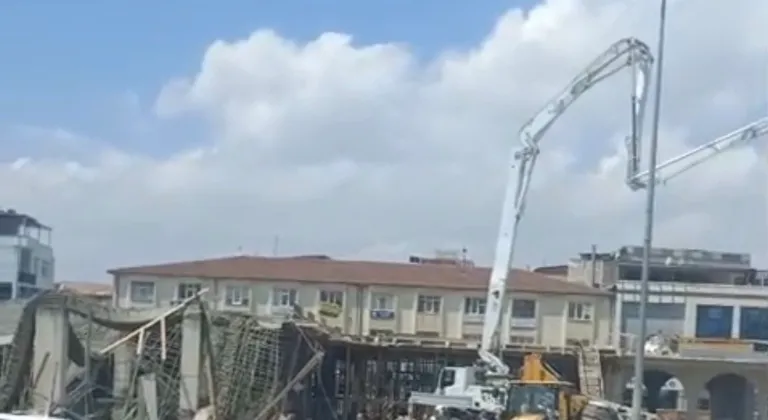 Düzce’de inşaatta hasır çöktü: Yaralı işçiler var!