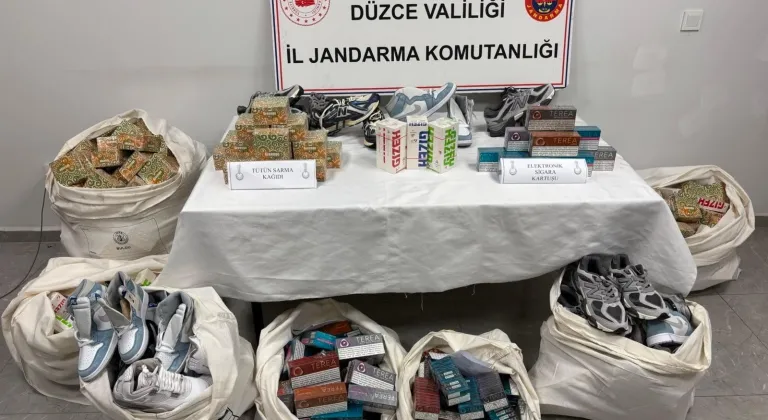 Düzce’de kaçakçılık operasyonu