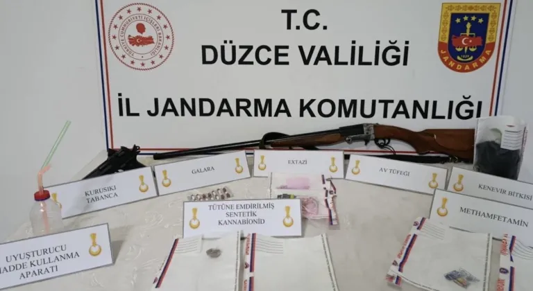 Düzce’de uyuşturucuya 2 tutuklama