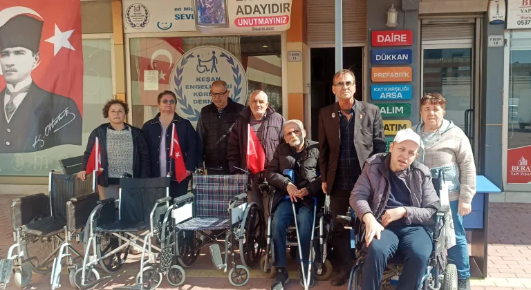 Edirne Keşan’da bayram öncesi engellileri sevindirdi