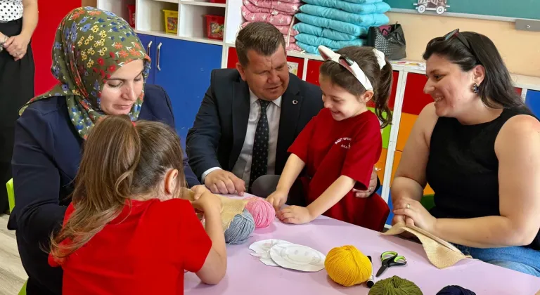 Edirne Keşan'da minik eller iş başında