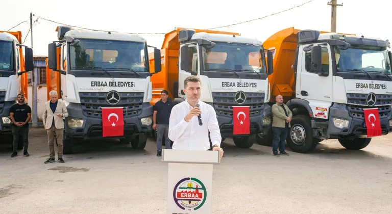 Erbaa Belediyesi yeni araçları filosuna kattı