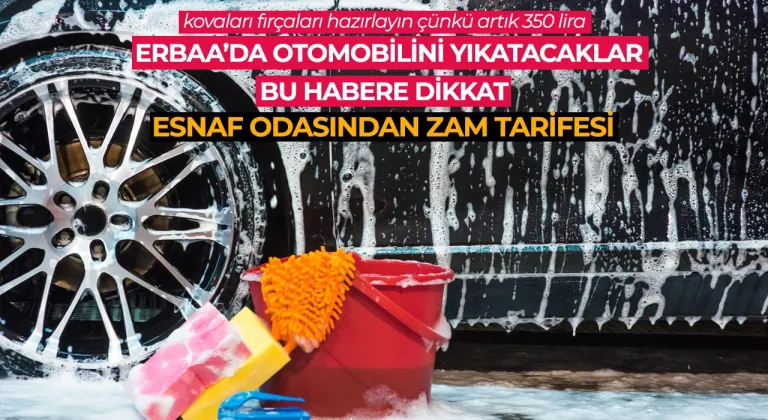Erbaa'da otomobilini yıkatmak isteyen vatandaş artık 2 defa düşünecek