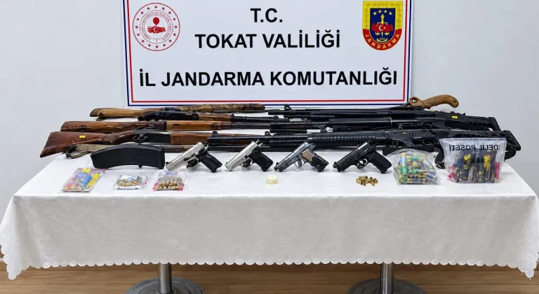 Erbaa'da silah ticareti ve kaçakçılığı operasyonu: 15 gözaltı