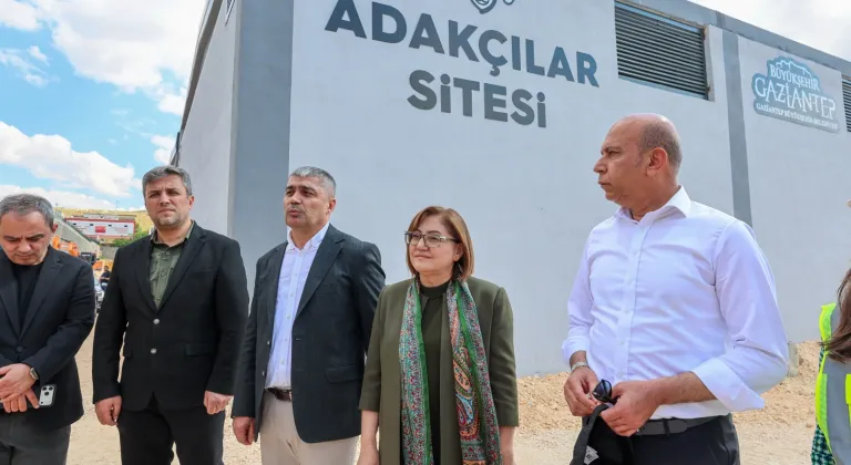 Gaziantep Besi OSB'deki yeni siteye yakın mercek