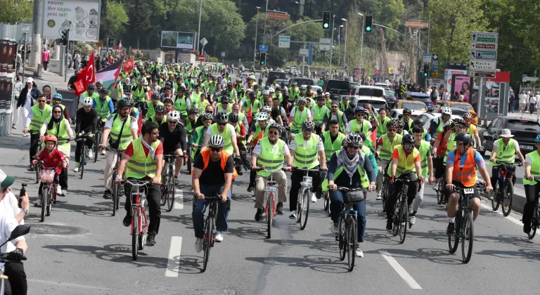 Gazze için pedal çevirdiler