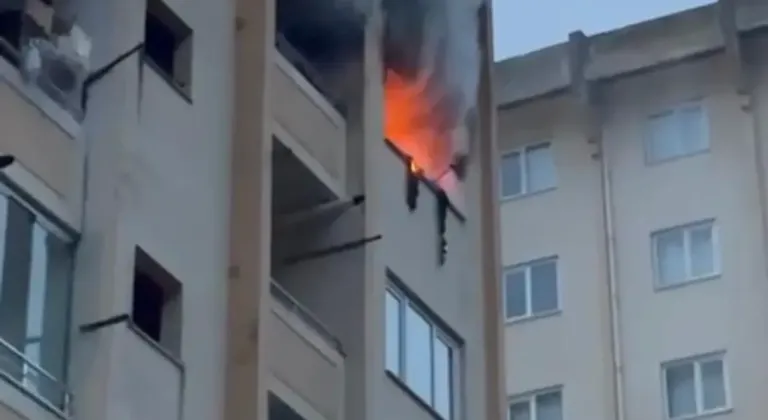 Giresun Merkez Batlama TOKİ'de yangın