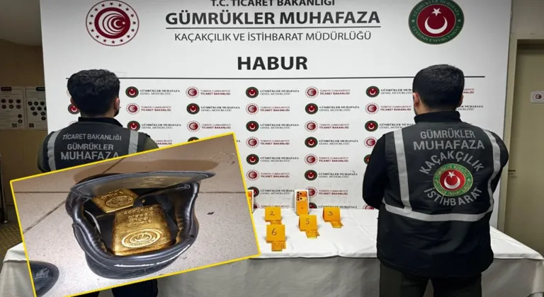 Habur’da ayakkabıların içinden 41 kilo altın çıktı