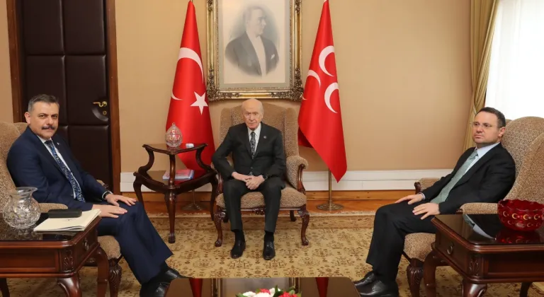 İki bakandan MHP lideri Bahçeli’ye ziyaret