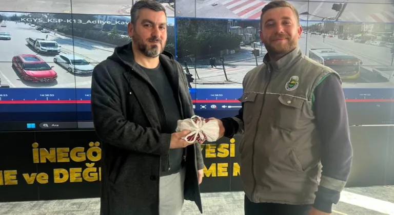 İnegöl Belediyesi personelinden örnek davranış