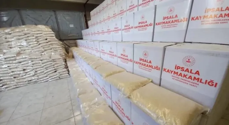 İpsala Kaymakamlığı’ndan bin aileye Ramazan yardımı