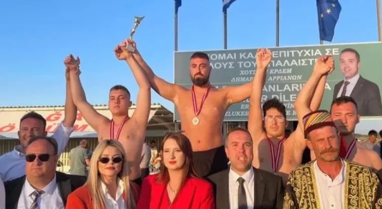 İpsalaspor Pehlivanları Yunanistan’dan Zaferle Döndü