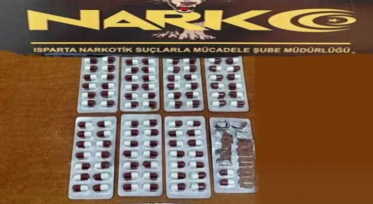 Isparta’da narkotik operasyonu: Sentetik ecza ele geçirildi
