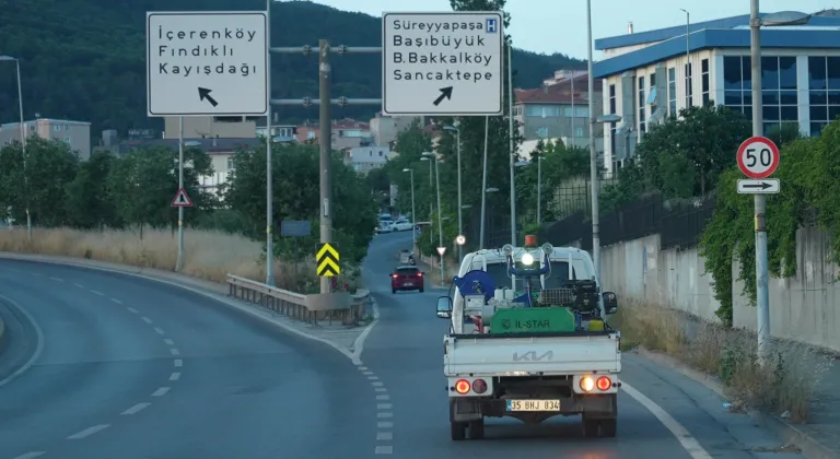 İstanbul Maltepe’de sokak ilaçlamaları sürüyor