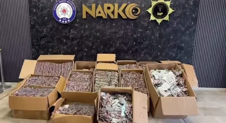 İstanbul’da 560 bin sentetik hap ele geçirildi