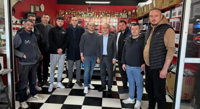 İYİ Partili Akalın’dan araç aksesuarı sektörüne ziyaret