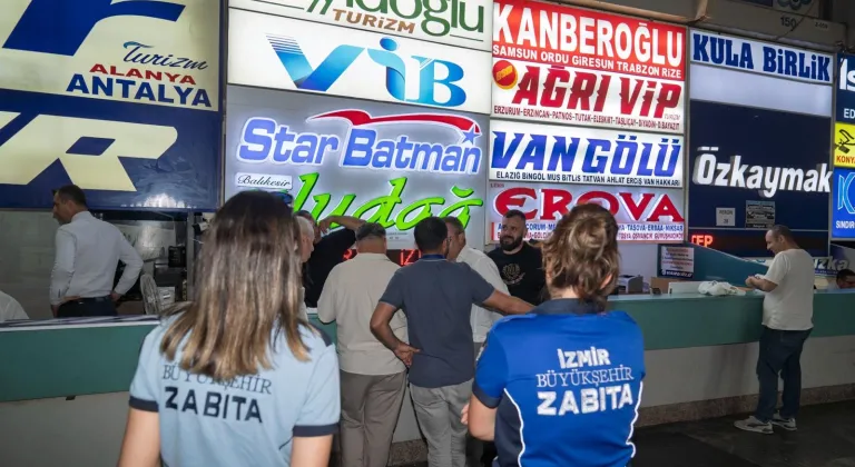 İzmir Otogarı'nda işgale haciz