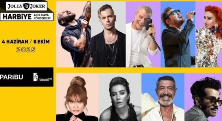 Jolly Joker Harbiye Açıkhava Konserleri'nde Müzik Zamanı Başlıyor








