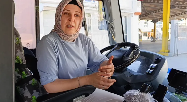 Kadın şoförden örnek davranış