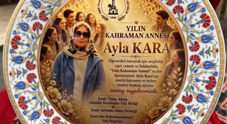 Kahraman öğretmen Ayla Kara’ya 'yılın annesi' ödülü