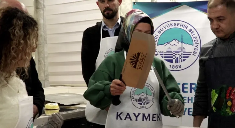 KAYMEK'ten pastırma doğrama kursu