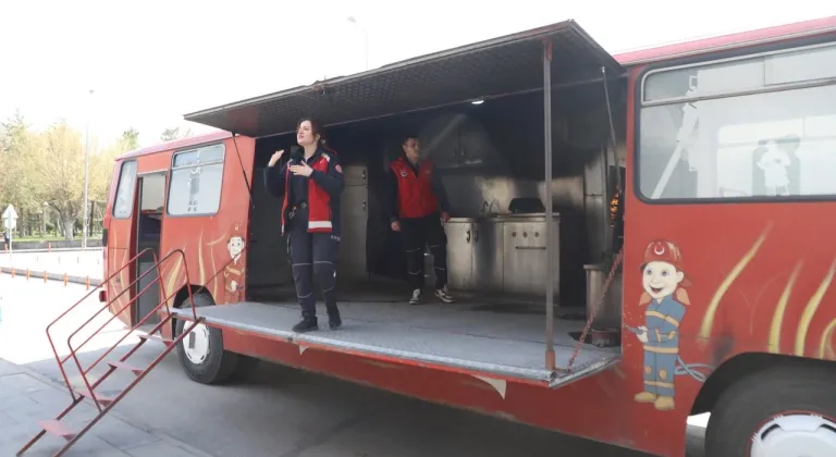 Kayseri Melikgazi personeline 'yangın söndürme' eğitimi