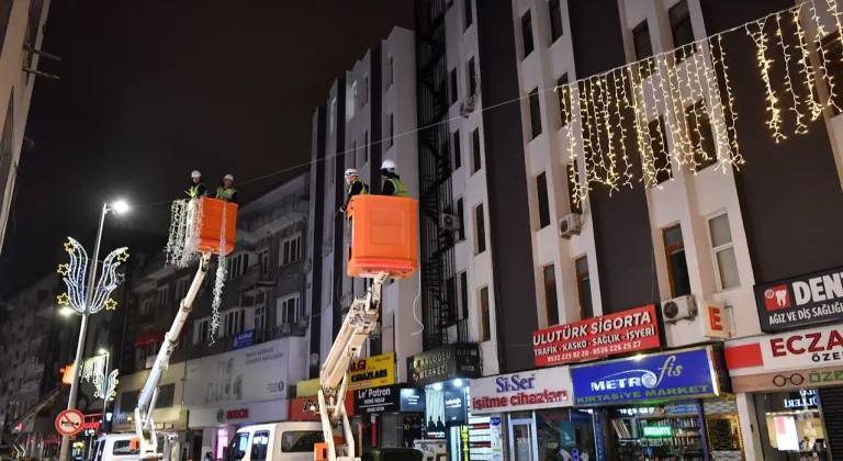 Kayseri sokaklarına LED'li düzenleme