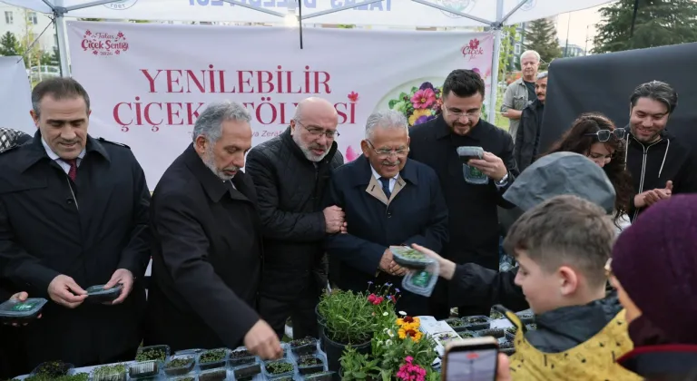Kayseri Talas'ta Çiçek Şenliği coşkuyla başladı