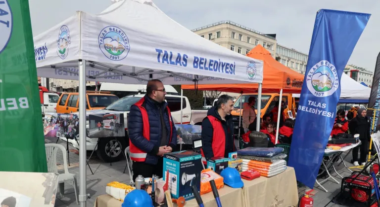 Kayseri Talas'ta depreme karşı farkındalık zamanı