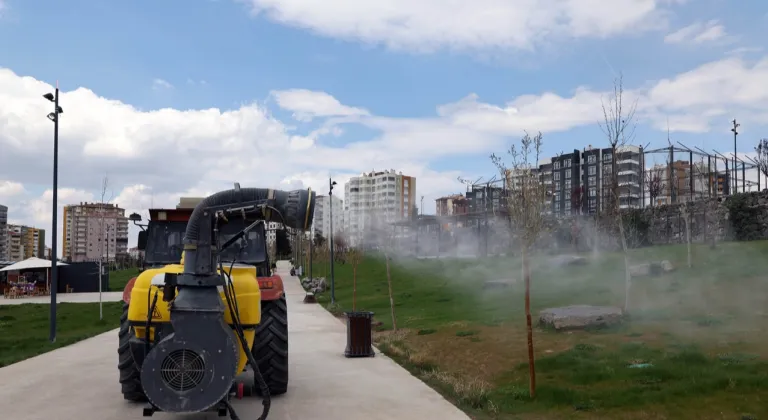 Kayseri Talas'ta haşeratla tam gaz mücadele