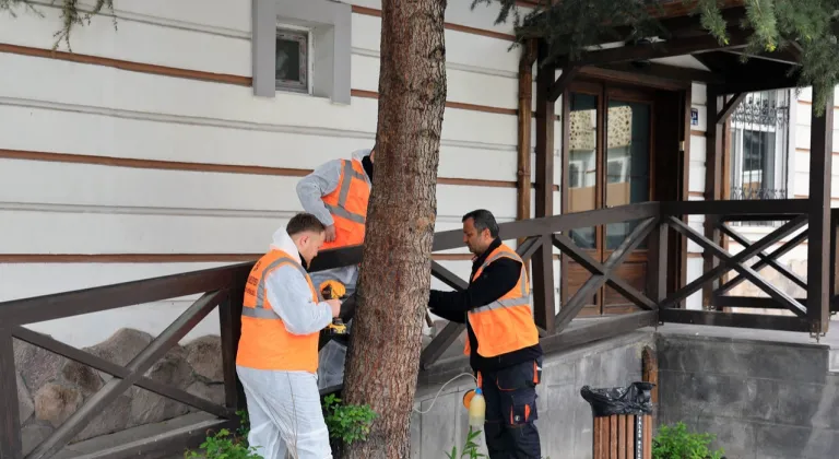 Kayseri Talas'tan çevre dostu ilaçlama atağı