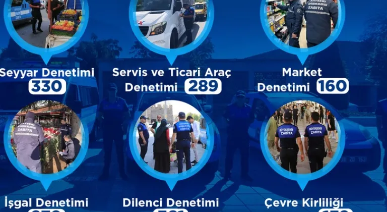 Kayseri zabıtasından yoğun mesai