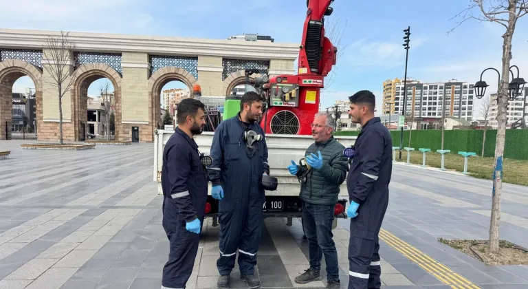 Kayseri’de Yeşil Alanlara Sezon Öncesi İlaçlama
