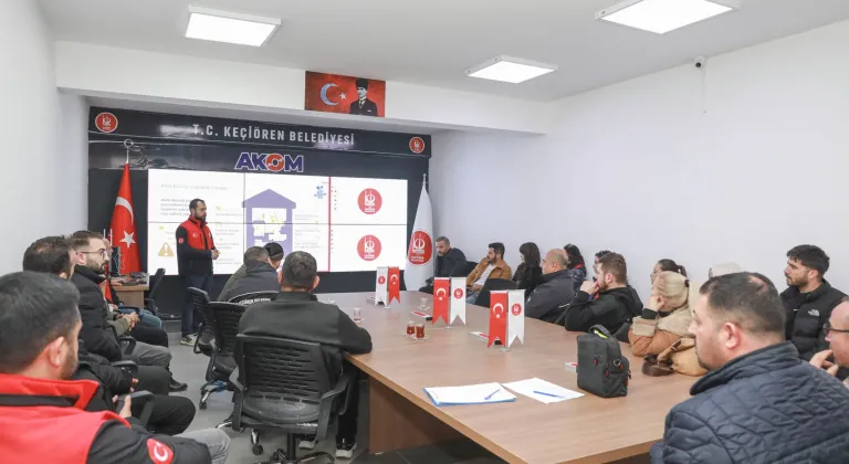 Keçiören Belediyesi’nden Personele Afet ve Yangın Eğitimi