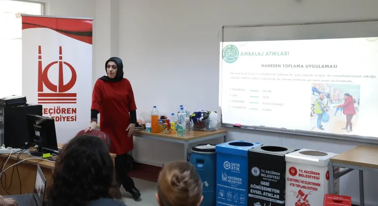 Keçiören Belediyesi’nden Uygulamalı Geri Dönüşüm Eğitimi