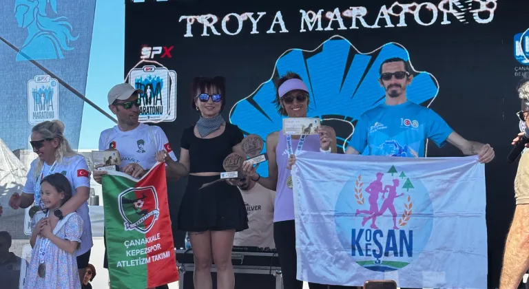Keşanlı Atletlerden Troya Maratonu’nda Başarı