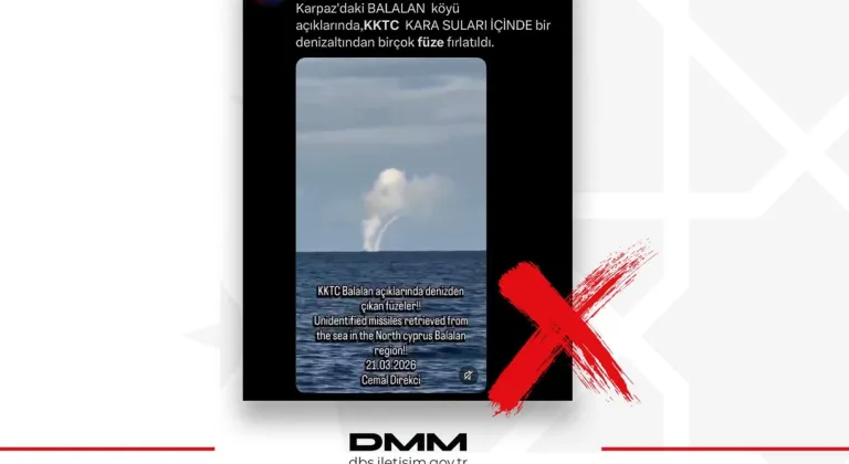 KKTC açıklarında füze' iddiasına yalanlama!