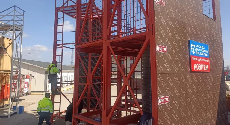 Kocaeli Büyükşehir personeline 'yüksekte çalışma' eğitimi