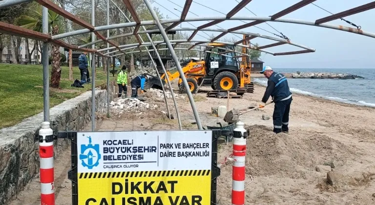 Kocaeli Büyükşehir’den sahillere yaz dokunuşu