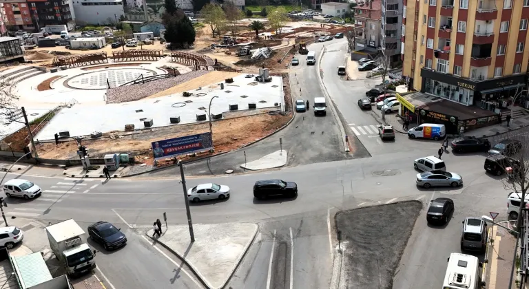 Kocaeli Çayırova’da kavşak düzenlemesi tamamlanıyor