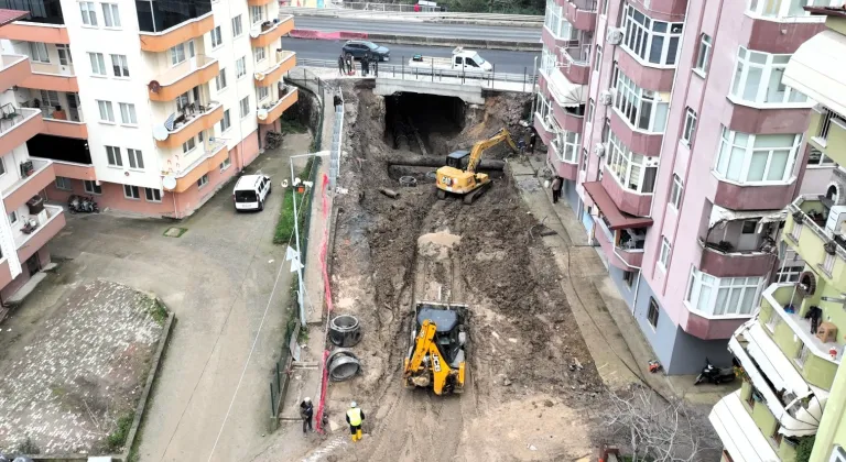Kocaeli Gölcük Ulaşlı’da alt geçit çalışmaları hızla sürüyor