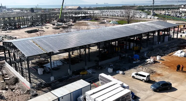 Kocaeli itfaiye depo binasında çalışmalar yüzde 80’e ulaştı