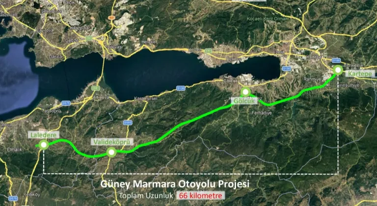 Kocaeli-Yalova Otoyolu Projesinde Kritik Adım